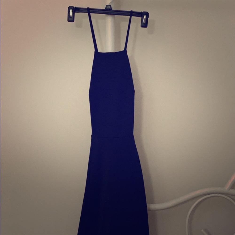 Criss-Cross Black Skater Dress Size M